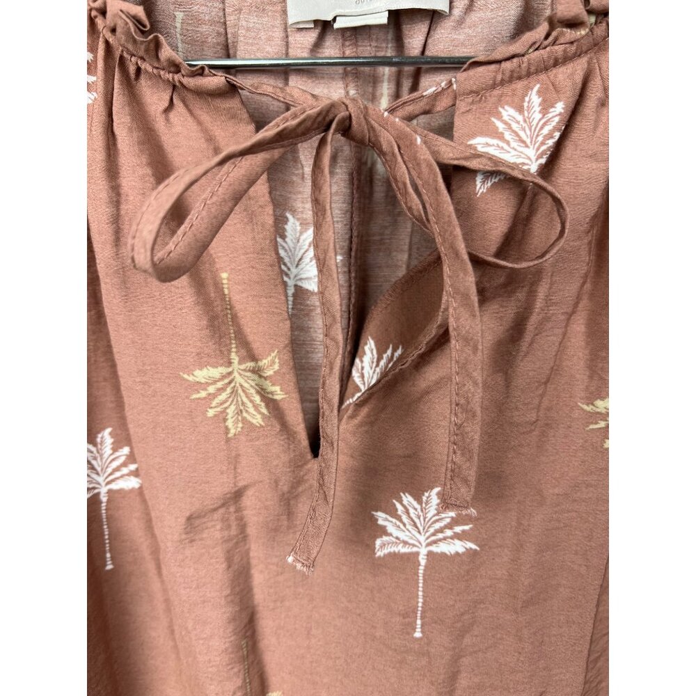 Loft Midi Palm Tree Dress - Picture 2 of 9
